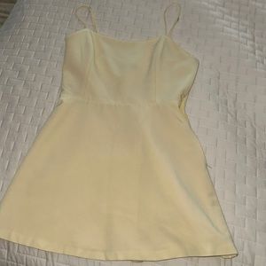 Zara Yellow dress with shorts under neath